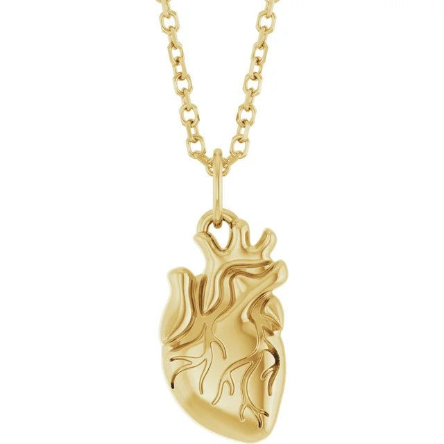 Anatomical Heart Pendant