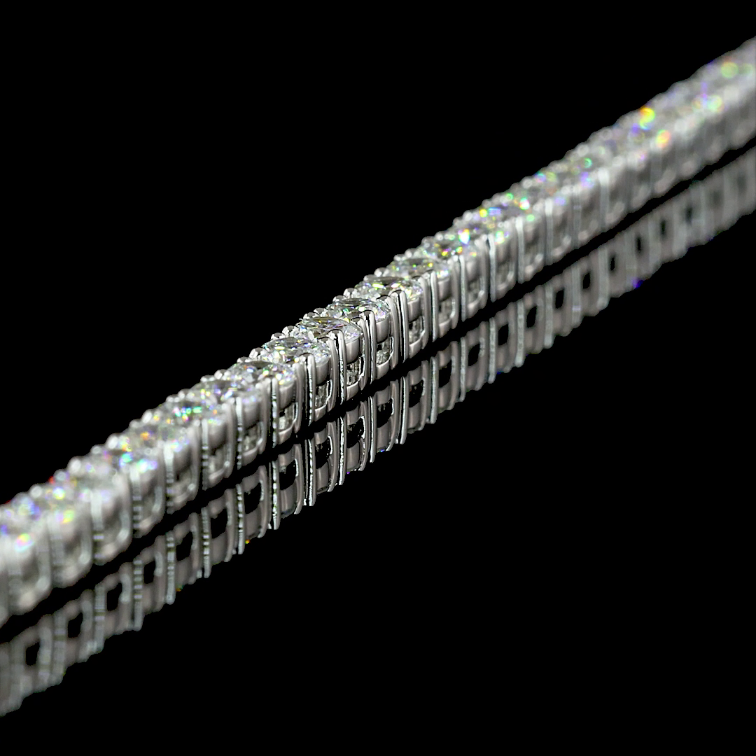 7.73ctw Lab Grown Riviera Necklace