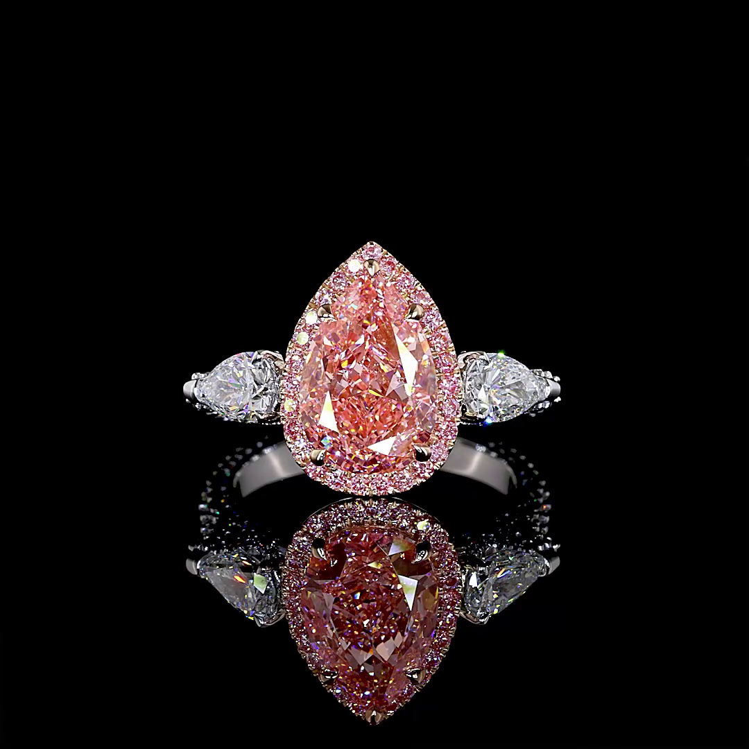 5.09ctw Lab Grown Pink Diamond Engagement Ring