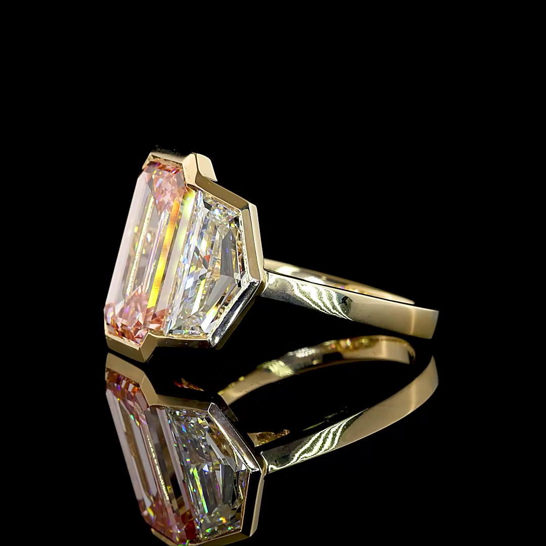 14.45ctw Lab Grown Pink Diamond Engagement Ring