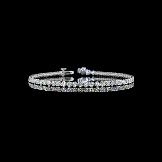 5.14ctw Lab Grown Diamond Tennis Bracelet in 14k White Gold