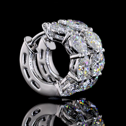 4.99ctw Lab Grown Round Diamond Huggies