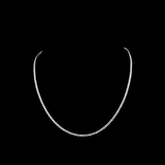 Collar Riviera de diamantes cultivados en laboratorio de 7,73 ct en total
